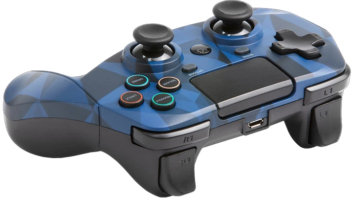 Gamepad bezprzewodowy Snakebyte GAME:PAD 4 S dla PS4 Blue Camouflage (4039621912726) - obraz 3