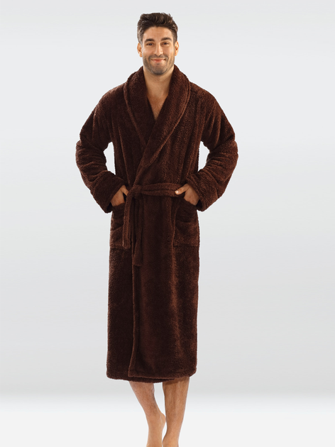 Халат чоловічий махровий DKaren Male Housecoat 130 L Chocolate (5901780647247) - зображення 1