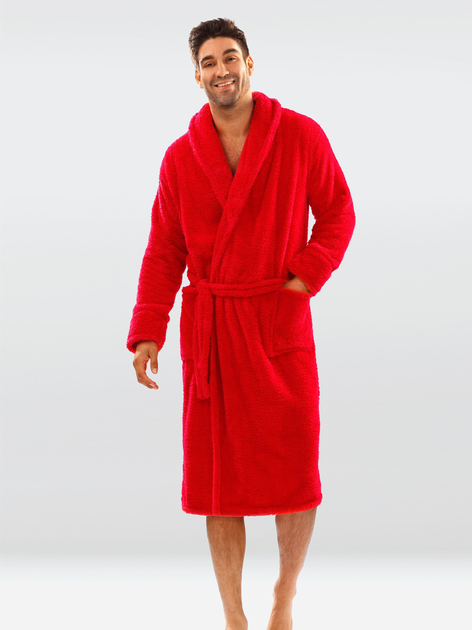 Szlafrok DKaren Male Housecoat 130 XL Red (5901780688462) - obraz 1