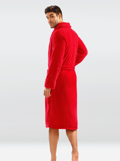 Халат чоловічий махровий DKaren Male Housecoat 130 L Red (5901780698201) - зображення 2