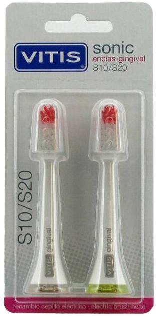 Електрична щітка для зубів Vitis Spare Part Electric Toothbrush For Delicate Gums 2 Units (8427426041127) - зображення 1