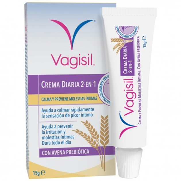 Крем для інтимної гігієни Vagisil Crema Diaria 2 в 1 15 г (8413853705008) - зображення 1