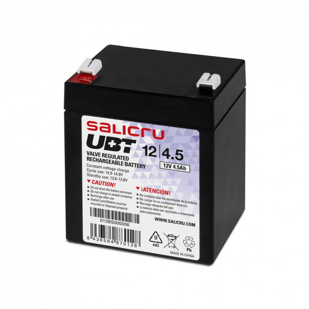 Батарея до ДБЖ Salicru UBT 12V 4.5Ah (UBT12/4.5) (154609) - изображение 1