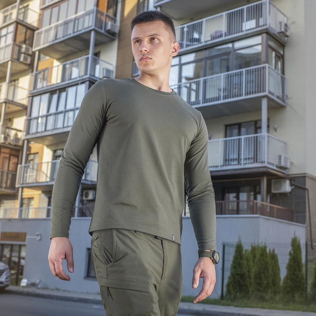 M-Tac футболка длинный рукав 93/7 Army Olive 2XL - изображение 2