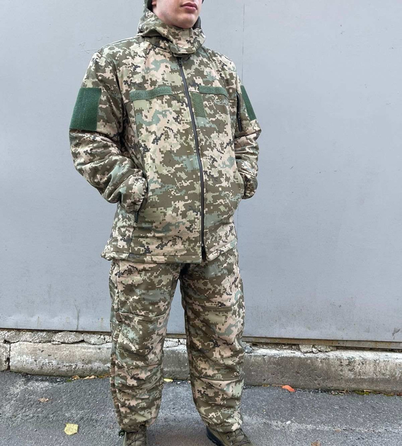 Зимний тактический мужской костюм термостойкий и водонепроницаемый Пиксель S (21452) Kali - изображение 1