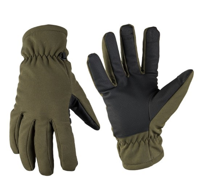 Армійські/тактичні зимові рукавички MIL-TEC SOFTSHELL HANDSCHUHE THINSULATE S OLIV/Олива (12521301-902-S) - зображення 1