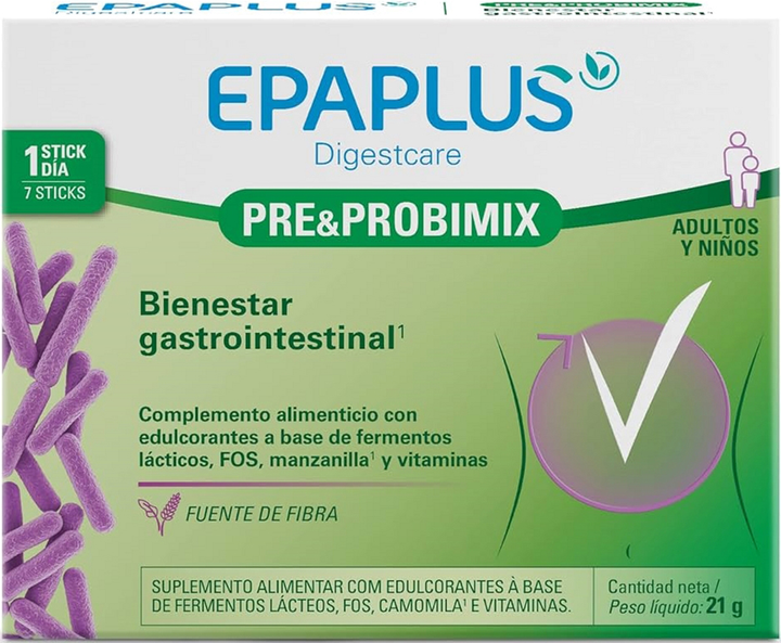 Комплекс пребіотиків і пробіотиків Epaplus Digest Pre&Probimix 7U (8430442009323) - зображення 1