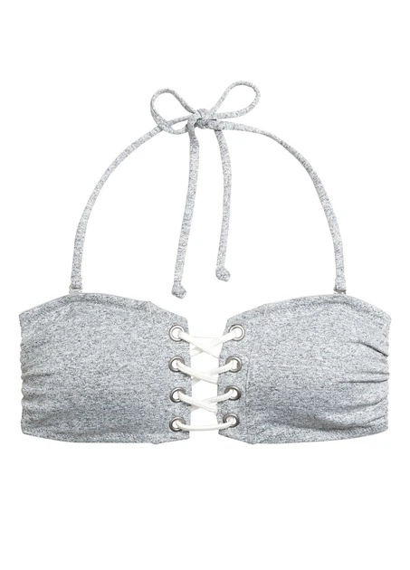 Купальний бюст H&M 34 Сірий 0492595_сер.бел.шн_02 - Фото 1 Купальний бюст H&M 34 Сірий 0492595_сер.бел.шн_02 - зображення 1