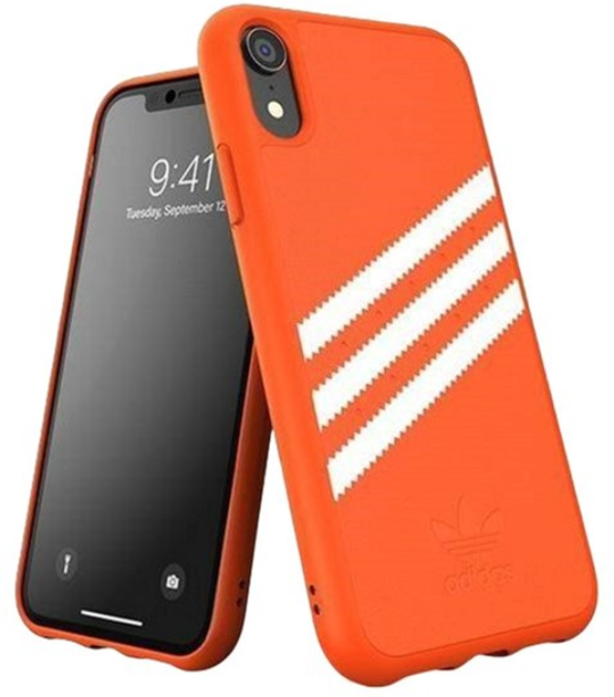 Etui plecki Adidas OR Moulded Case do Apple iPhone Xr Orange (8718846064897) - obraz 1