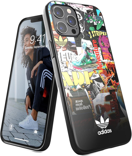 Etui plecki Adidas OR SnapCase Graphic AOP do Apple iPhone 12 Pro Max Colourful (8718846084260) - obraz 1