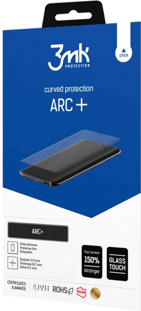 Захисне скло 3MK ARC+ Fullscreen для Samsung Galaxy S10 Plus (5903108352192) - зображення 1