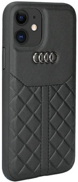 Etui plecki Audi Genuine Leather do Apple iPhone 11 Black (6955250224802) - obraz 2