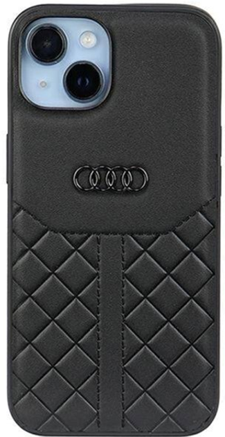 Панель Audi Genuine Leather для Apple iPhone 14 Чорний (6955250226417) - зображення 1