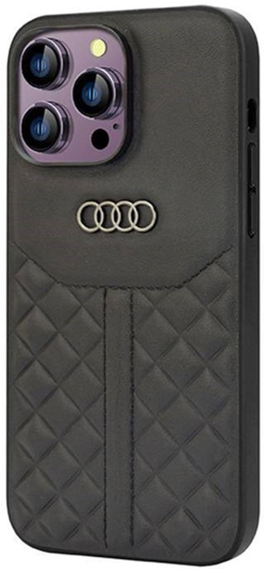 Etui plecki Audi Genuine Leather do Apple iPhone 14 Pro Max Black (6955250226431) - obraz 2