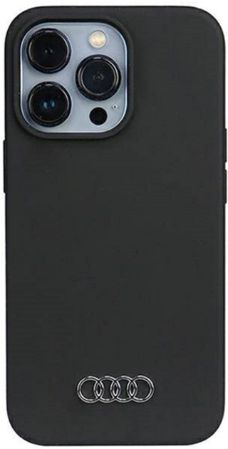 Etui plecki Audi Silicone Case do Apple iPhone 13 Pro Max Black (6955250226462) - obraz 1