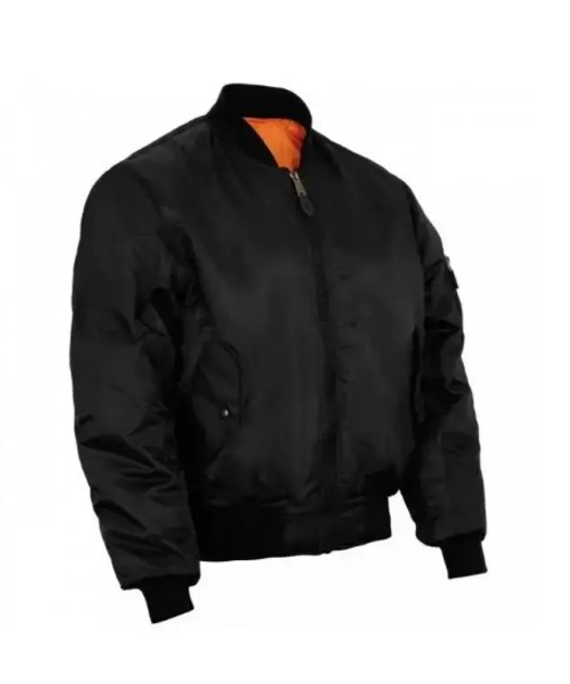 Тактическая куртка Mil-tec MA1 Flight Jacket (Bomber) Black 10402002-L - изображение 1