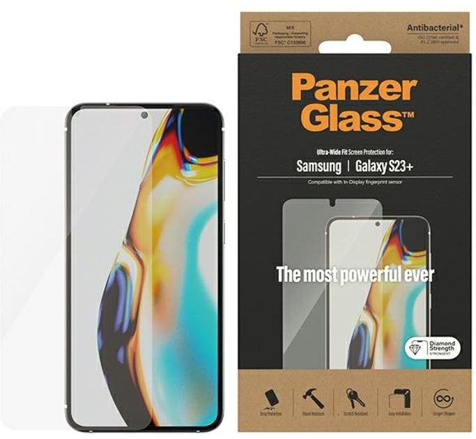 Захисне скло Panzer Glass Ultra-Wide Fit для Samsung Galaxy S23 Plus SM-S916 (5711724073236) - зображення 1
