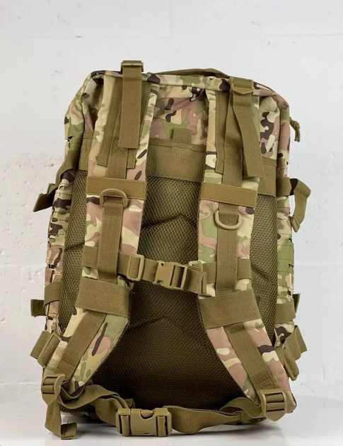 Рюкзак штурмовий тактичний Ultimatum Мультикам RT-1512, міцний військовий похідний рюкзак на 50 л - изображение 2