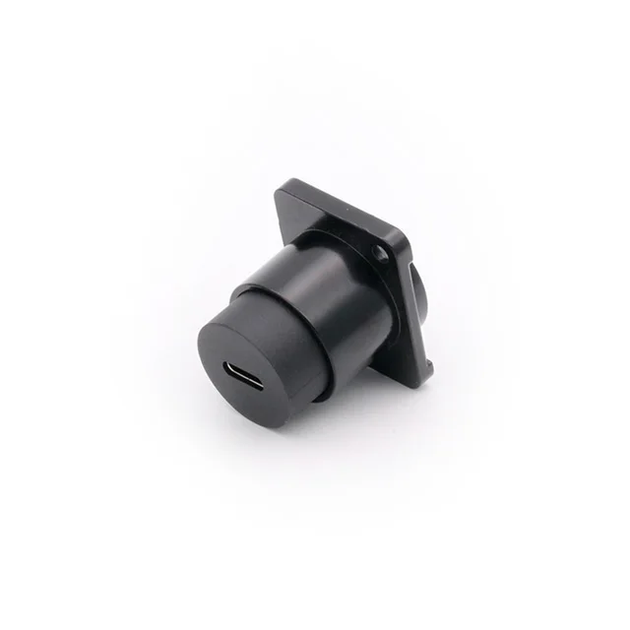 Разъем USB Type-С на корпус - B1018Z-BLK / D-тип / IP62 / прямой / черный - Фото 2 Разъем USB Type-С на корпус - B1018Z-BLK / D-тип / IP62 / прямой / черный - изображение 2