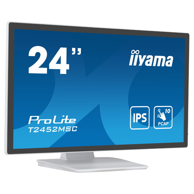 Монитор ЖК 23.8" Iiyama T2452MSC-W1 IPS 1920х1080 60Гц безрамочный/сенсорный экран Белый - Фото 3 Монитор ЖК 23.8" Iiyama T2452MSC-W1 IPS 1920х1080 60Гц безрамочный/сенсорный экран Белый - изображение 3