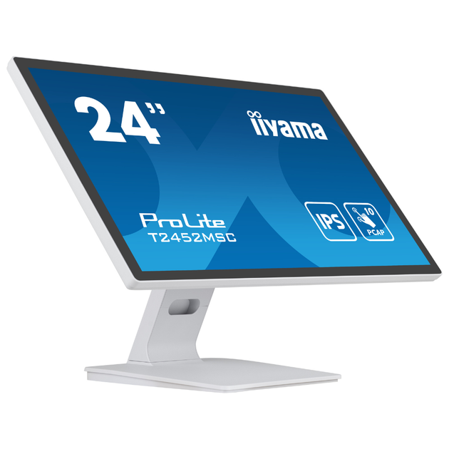 Монитор ЖК 23.8" Iiyama T2452MSC-W1 IPS 1920х1080 60Гц безрамочный/сенсорный экран Белый - Фото 4 Монитор ЖК 23.8" Iiyama T2452MSC-W1 IPS 1920х1080 60Гц безрамочный/сенсорный экран Белый - изображение 4