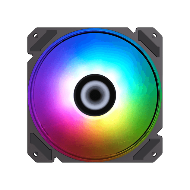 Кулер для корпуса GameMax FN-14Rainbow-C9 RGB-подсветка 140мм – фото ...