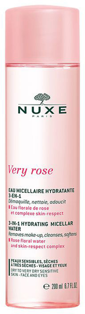 Woda micelarna Nuxe Very Rose Very Rose 3 in 1 Hydrating Micellar Water 200 ml (3264680022036) - obraz 1