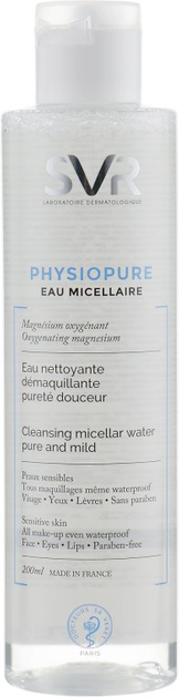 Woda micelarna SVR Physiopure Eau Micellaire Cleansing Micellar Water 200 ml (3401381330194) - obraz 1