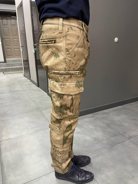 Брюки тактические софтшелл с флисом Combat, размер XL, цвет Жандарм, утепленные брюки для военных - изображение 2