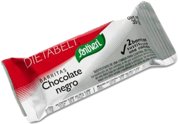 Дієтичний замінник Santiveri Dietabelt Dark Chocolate Bar 16 шт (8412170035188) - зображення 1