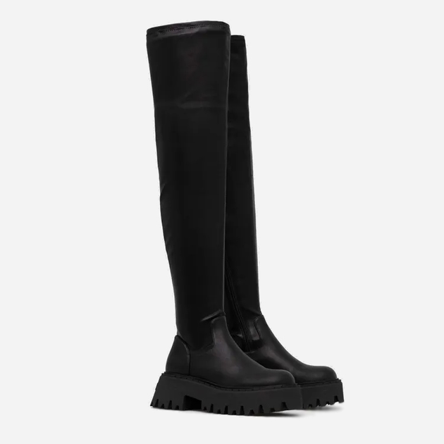 Muszkieterki damskie na obcasie Steve Madden Outsource Boot SM11002706-001 41 26.2 cm Czarne (8720857167627) - obraz 2