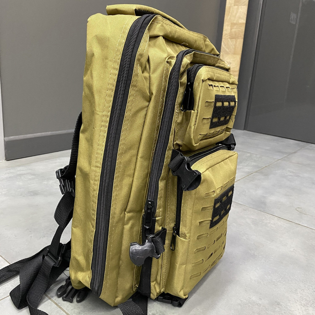 Военный рюкзак 40 л Accord, Темный песок, тактический рюкзак для военных, армейский рюкзак, рюкзак для солдат - изображение 2