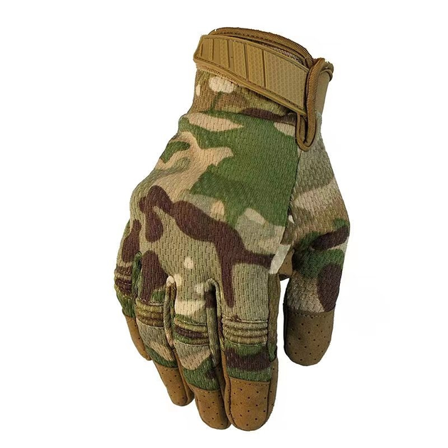 Тактичні рукавиці повнопалі із захистом Мультикам XL - зображення 2