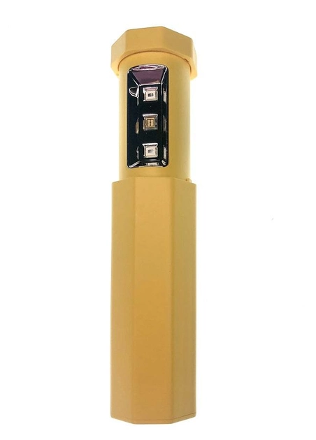 Портативний кишеньковий телескопічний стерилізатор UVС жовтий - зображення 1