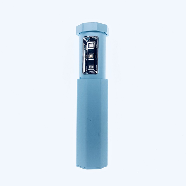Портативний кишеньковий телескопічний стерилізатор UVС блакитний - зображення 1