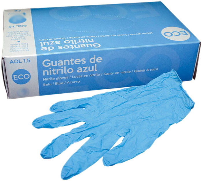Rękawiczki medyczne Abena Nitrile Guards Blue XS 150U (5703538417290) - obraz 1