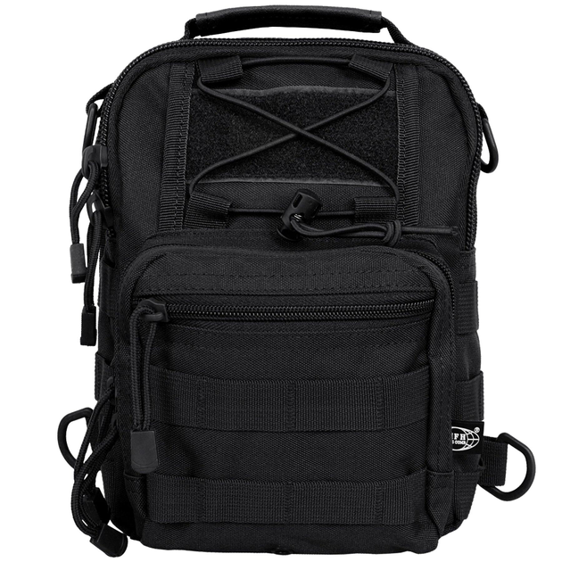 Рюкзак однолямочний MFH Shoulder Bag Black - зображення 2