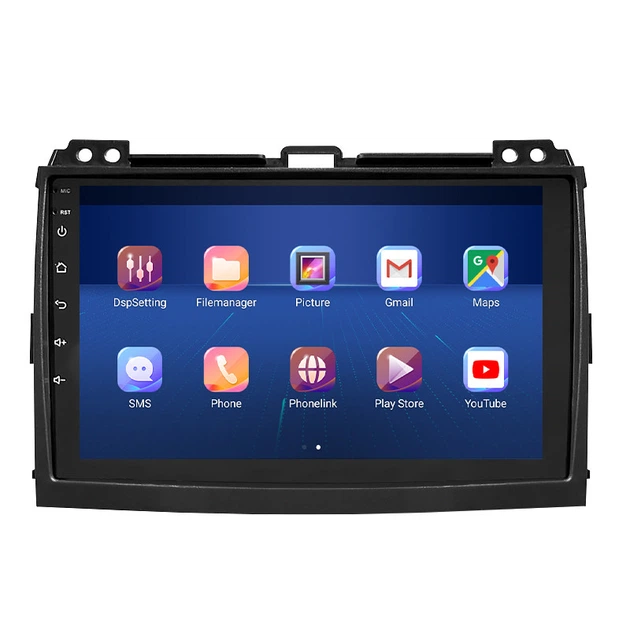 Штатная магнитола 9" Lesko для Toyota Land Cruiser Prado 120 Series 2002-2007 6/128Gb 4G Wi-Fi GPS Top - изображение 2