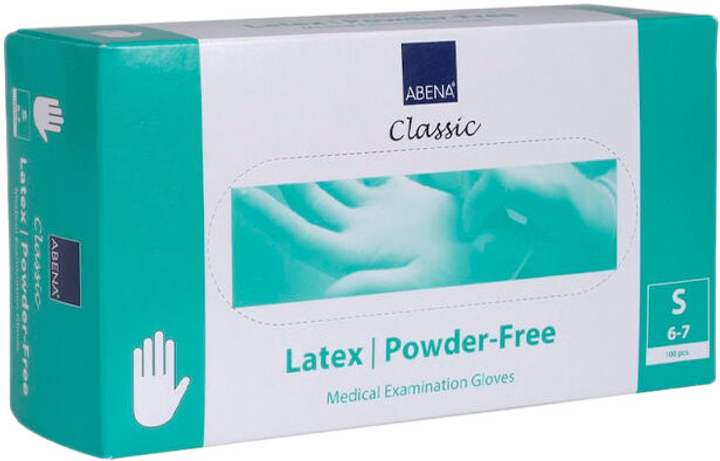 Rękawiczki medyczne Abena Natural Latex Gloves S 100U (5703538935619) - obraz 1