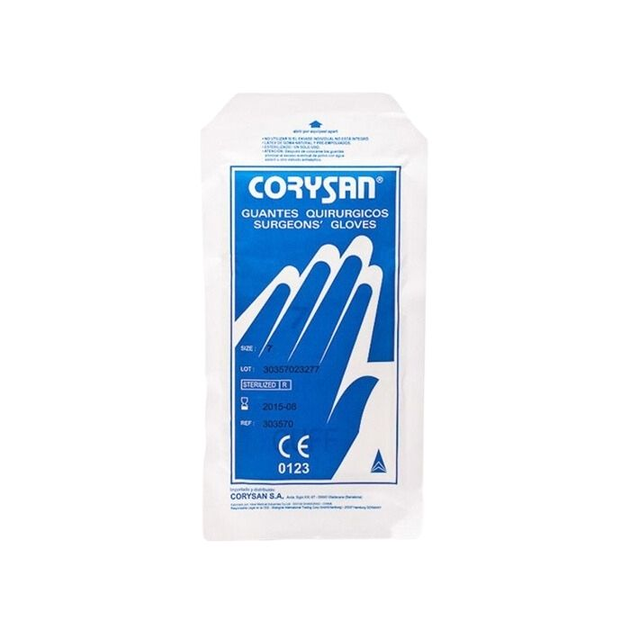 Rękawiczki medyczne Corysan Sterile Latex Sterile Surgery Gloves Size 7.5 2U (8499992200536) - obraz 1
