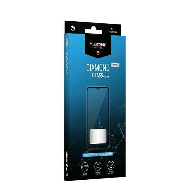 Захисне скло MyScreen Diamond Glass Edge Lite для Samsung Galaxy A03 чорне (5904433201414) - зображення 2