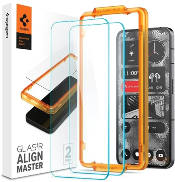 Zestaw szkieł ochronnych Spigen AlignMaster Glass.Tr do Nothing Phone 2 2 szt (8809896753050) - obraz 1