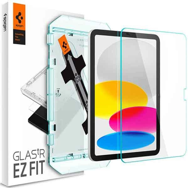 Szkło ochronne Spigen EZ FIT Glass.TR do Apple iPad 10.9" 2022 (8809811869729) - obraz 2