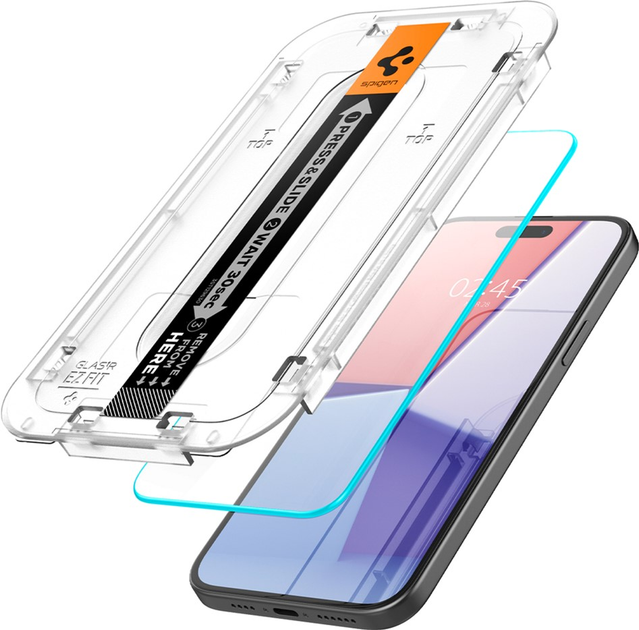 Zestaw szkieł ochronnych Spigen EZ FIT Glass.TR do Apple iPhone 15 2 szt (8809896752244) - obraz 2