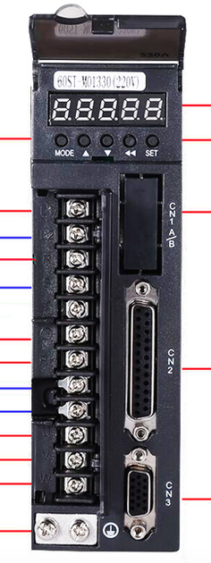 Сервомотор і серводрайвер 400W 1.27 N/M 60ST-M01330 - зображення 7