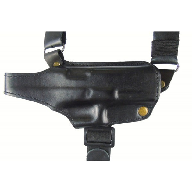 Кобура Медан для Glock 17 оперативная кожаная формованная с кожаным креплением (1007 Glock 17) - изображение 2