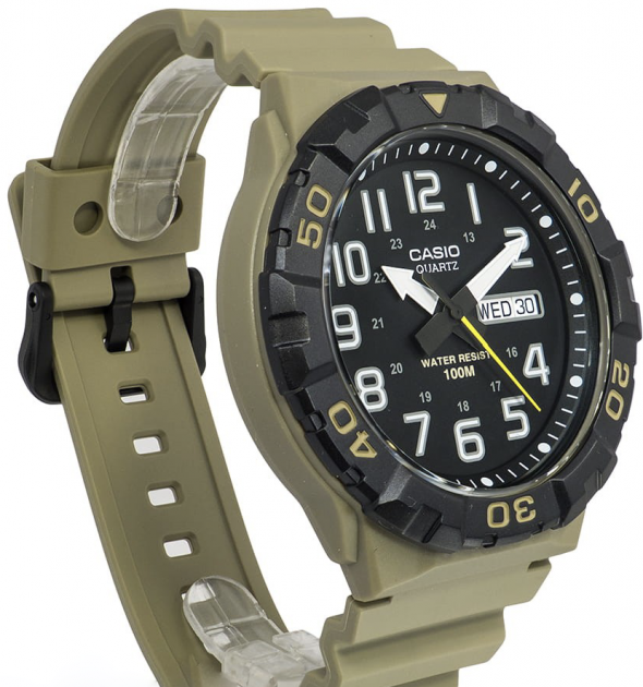 Мужские часы Casio MRW-210H-5A Хаки - Фото 2 Мужские часы Casio MRW-210H-5A Хаки - изображение 2