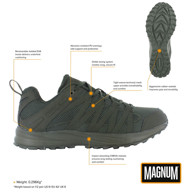 Кросівки, Storm Trail Light, Magnum, Olive, 45 - зображення 2