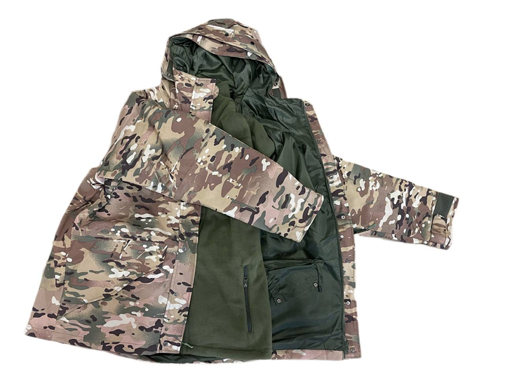 Тактическая куртка и флисовая кофта, комплект 2в1, Emerson, мультикам, XXXL - изображение 2