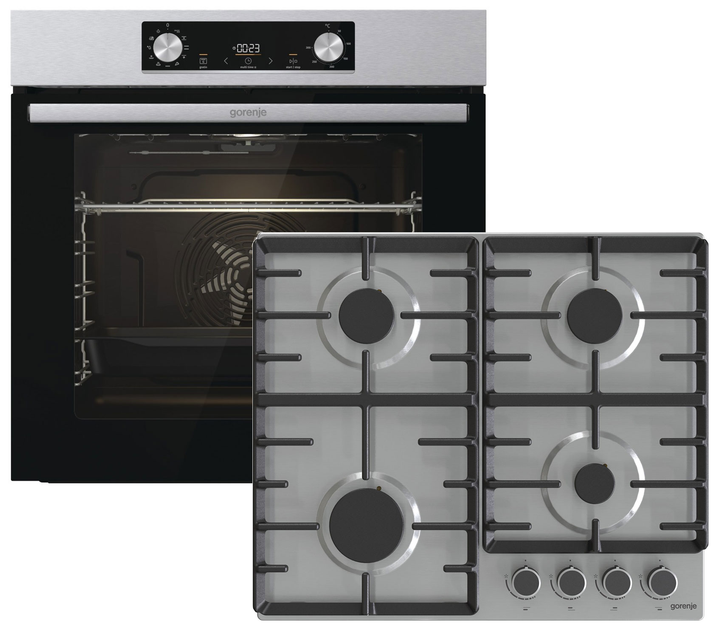 Духовой шкаф электрический Gorenje BO6735E02X + Варочная поверхность ...